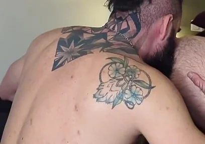 Bearded Master Uses Sub, Hairy Slut with a Bubble Butt in a Thong