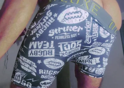 Gray Boxer and White Socks (video 1)