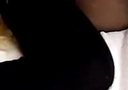 Fucking My Stepsister in Black Stockings! Cumming Inside Her with a Condom!