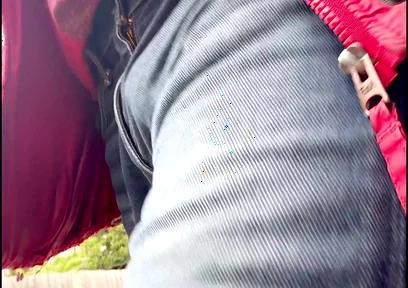 Out Walking Commando and the Monster Inside My Jeans Is Bulging Out