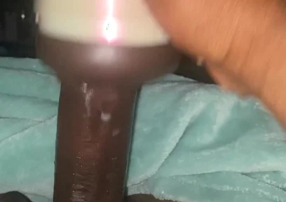 Moving Big Black Dick in Fleshlight
