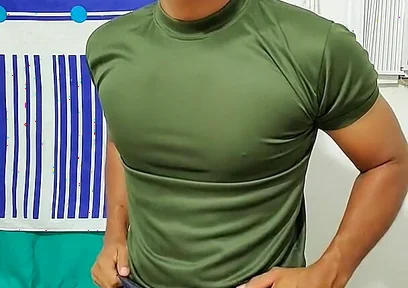 Indian Military Male Jerks His Cock