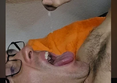 POV Cumswallow Slave Dripping Warm Cum