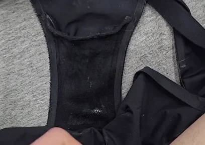 I took 3 pairs of my sis little panties and then wanked and cum inside the gusset of each one!