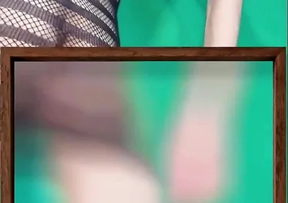 Fishnet Dress with and Without Some Panties