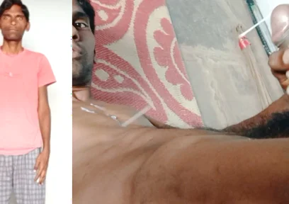 Rajesh Playboy 993 Masturbating Big Cock and Cumming on the Chest. Spanking Butt Stroking Dick