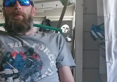 Smoking Fetish Masturbation at the Allotment