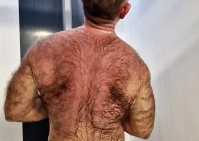 Hairy Jack Taking a Shower