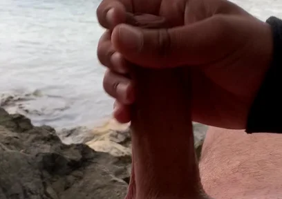 Young Solo Jerk at Lake
