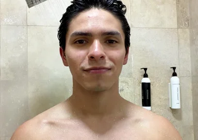 Flexing My Muscles in the Showers