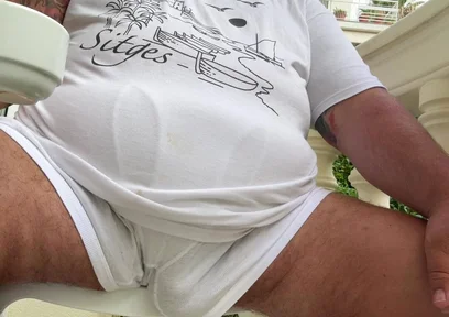 Grandpas Big Penis at Home and Huge Balls