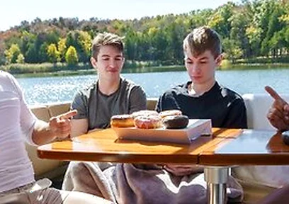 Stepdads Jax Thirio & Dalton Riley Take Turns Pounding Their Twink Stepsons On A Boat