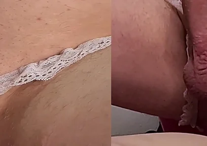 Gay Prostate Orgasm with Huge Dildo in His Ass and Cute Underwear