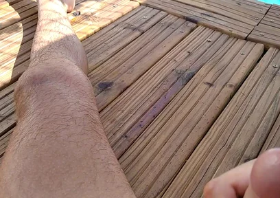 Delicious Cum From Big Cock in the Chill Out Pool