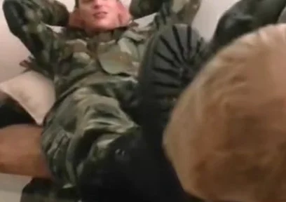 Master german soldier boys boots licking