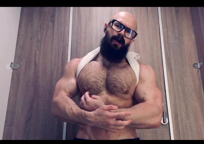 Pec God. Listen to My Hard Breathing and Look at My Bulging Muscles