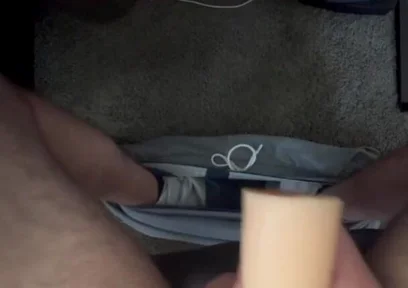 Playing with the Toy Under the Office Desk