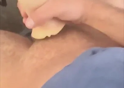 Playing with Toy Under Office Desk