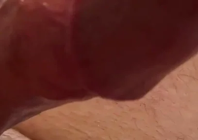 So Much Cum From Edging My Frenulum