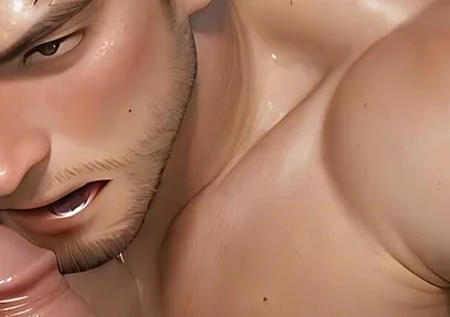 This Rugged Guy Jerking off with Intense Expression Will Drive You Wild