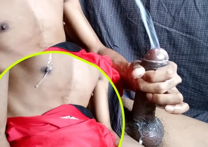 Gay Cum on Face and Tit