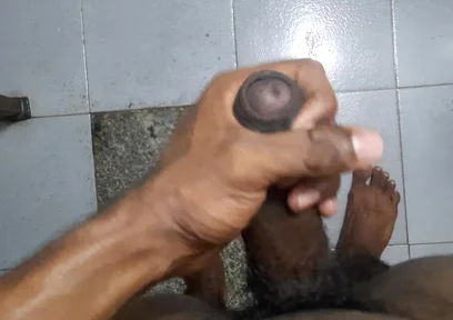 Horny Boy in the Bathroom Showering