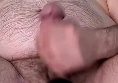 Hairy Daddy Bating Edging and Cumming