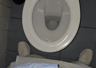Phantomgentx - Hairy Muscular Hunk Moans Loud and Jerks in Public Toilet