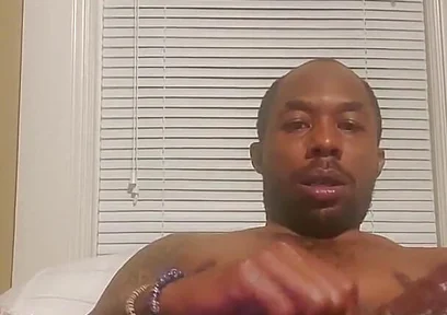 BBC stroking hard dick