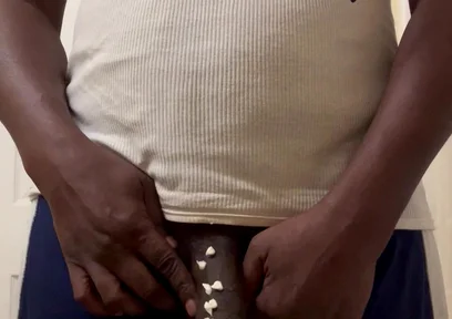 Cum Hard in the Bathroom