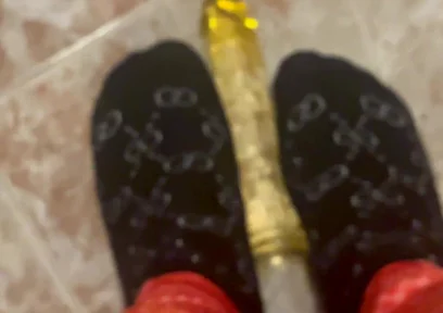 Young Man in Leggings Masturbates