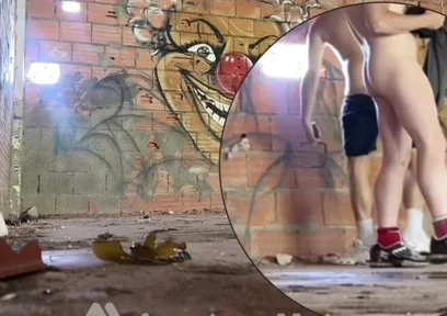2 Amateur Boys Caught Having Quick Fun in an Abandoned Building
