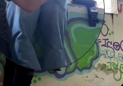 Amateur Boy Trapped! His Jeans Depantsed to Expose His Smooth Hairless Pale Bubble Butt. Then Spanked and Licked