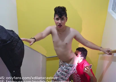 Cute Passive Gay Twink Gets Fucked Bareback by His Stepsister's Boyfriend