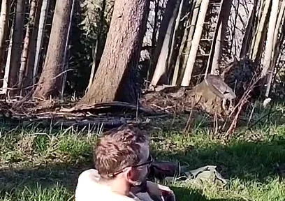 Naked in Forest