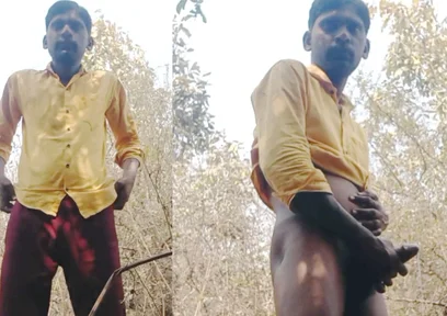 Rajesh Playboy 993 Outdoor Masturbating Big Cock and Cumming. Spanking Butt Stroking Cumshot