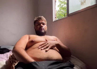Fat Gay Sweaty Shaking Hairy Ass on All Fours, Front Hard Rolls Cumming