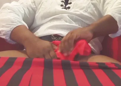 Pirate Cosplayer Jerks off!