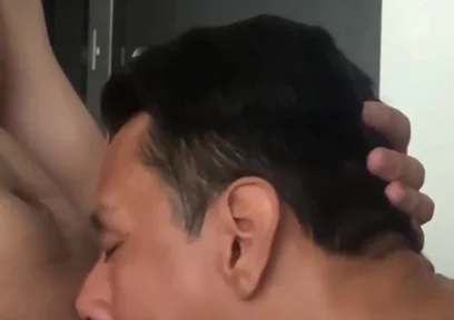Obedient Sucking His Cock Until He Comes