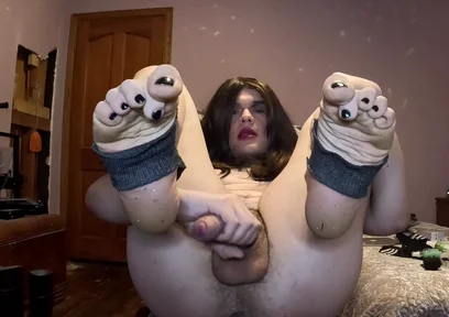 Stroking My Uncut Dick