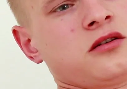 Military twink Kenton slides into a toy