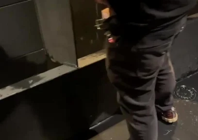 Boy Enters the Clubs Toilets and Catch a Guy Ready to Pee