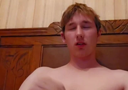 The 18 Year Old Guy Jerks off and It Feels Good