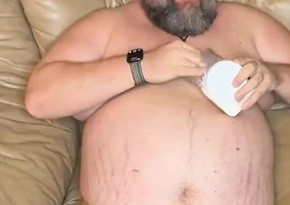 Relaxing with a Cold One and a Hot Cock