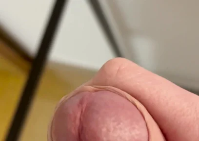 Fresh Cum on a Glass Table