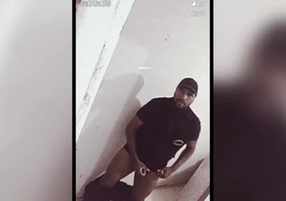 Security Guard Masturbating at Work