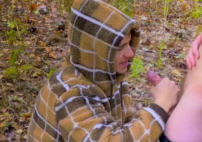 Getting My Cock Sucked in the Woods