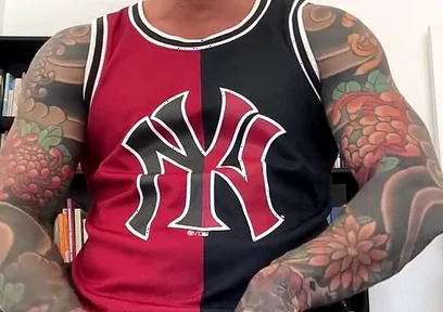 Spanish Muscular Bull with Clothes on