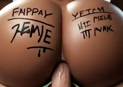 Big Black Ass Intense Anal Massive Cock. Compilation Hentai 3D Animation.