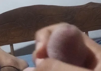 Man Lying Down Masturbates While His Neighbor Is Softening with His Wife